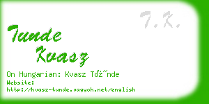 tunde kvasz business card